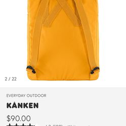 Kanken Yellow Bag (New)