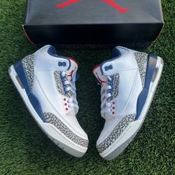 USED Jordan 3 Retro True Blue (2016) Size 9.5 OG All