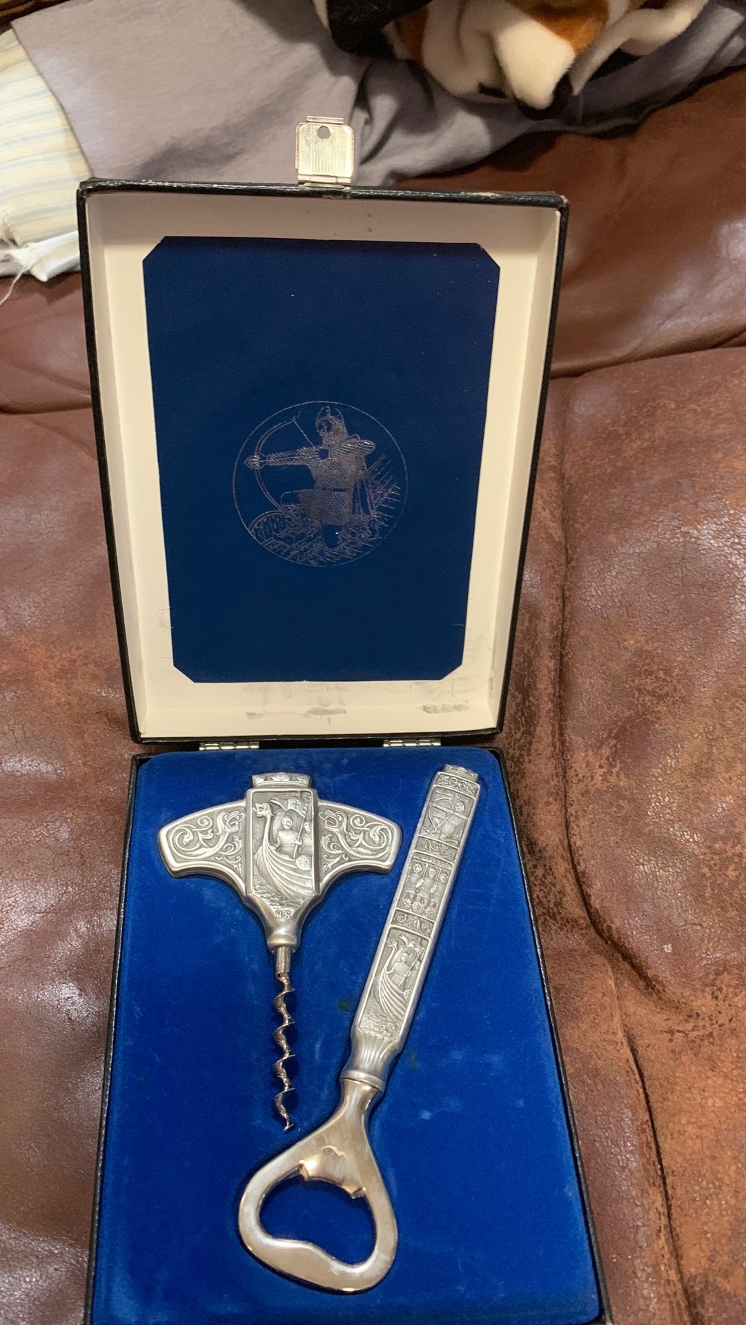 Pewter collectible bar set