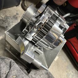 GM Chromed Alternator, AC Compres, PS Pump, Main Pulley, Idler