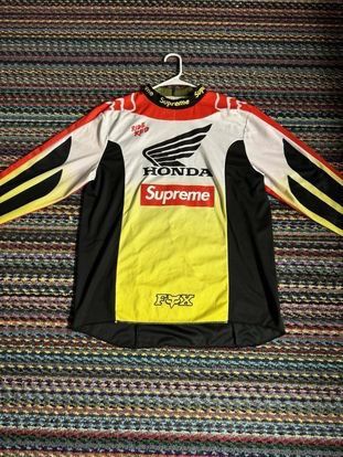 Supreme Honda Fox Racing Moto Jersey Top Red