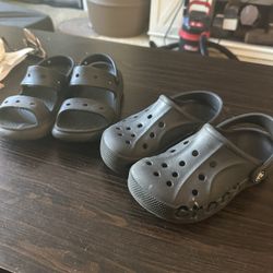 Black Crocs &  Sandals 