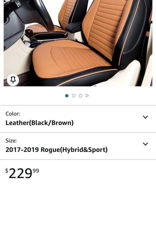 EKR Custom Fit Full Set Car Seat Covers Nissan Rogue Hybrid 20172019