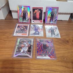 Kevin Durant 2 PiNK Refractors,   Reactive PRIZM,   silver Prizm,   Holo And Inserts With Amen Thompson RC Rookie 
