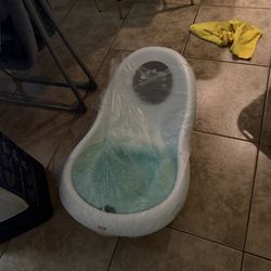 Baby Items Bundle – Walker, Bath, Crib & Playard – Good Condition