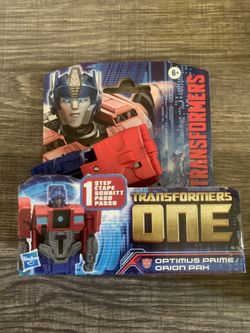 Transformers One 1 Step Changer Optimus Prime, Bumblebee & Megatron