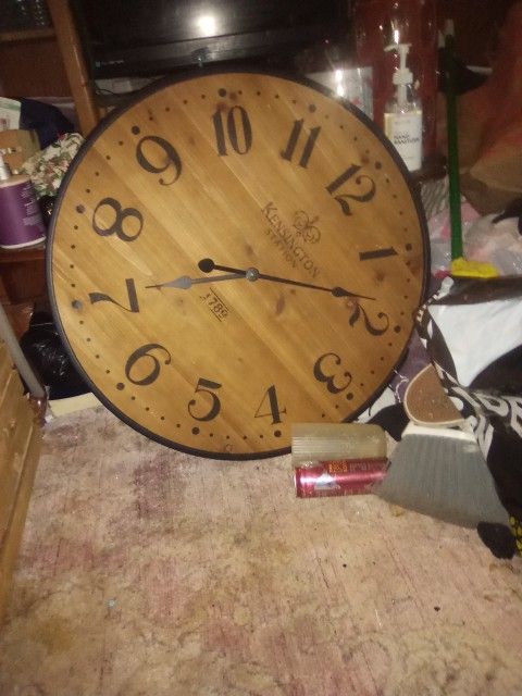 2 HUGE Wall Clocks $ 11.00 Each