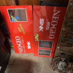 Neo Geo 1 Slot And 2 Slot Arcade Video Game Marquees 