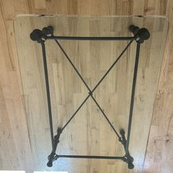 Table with with iron base