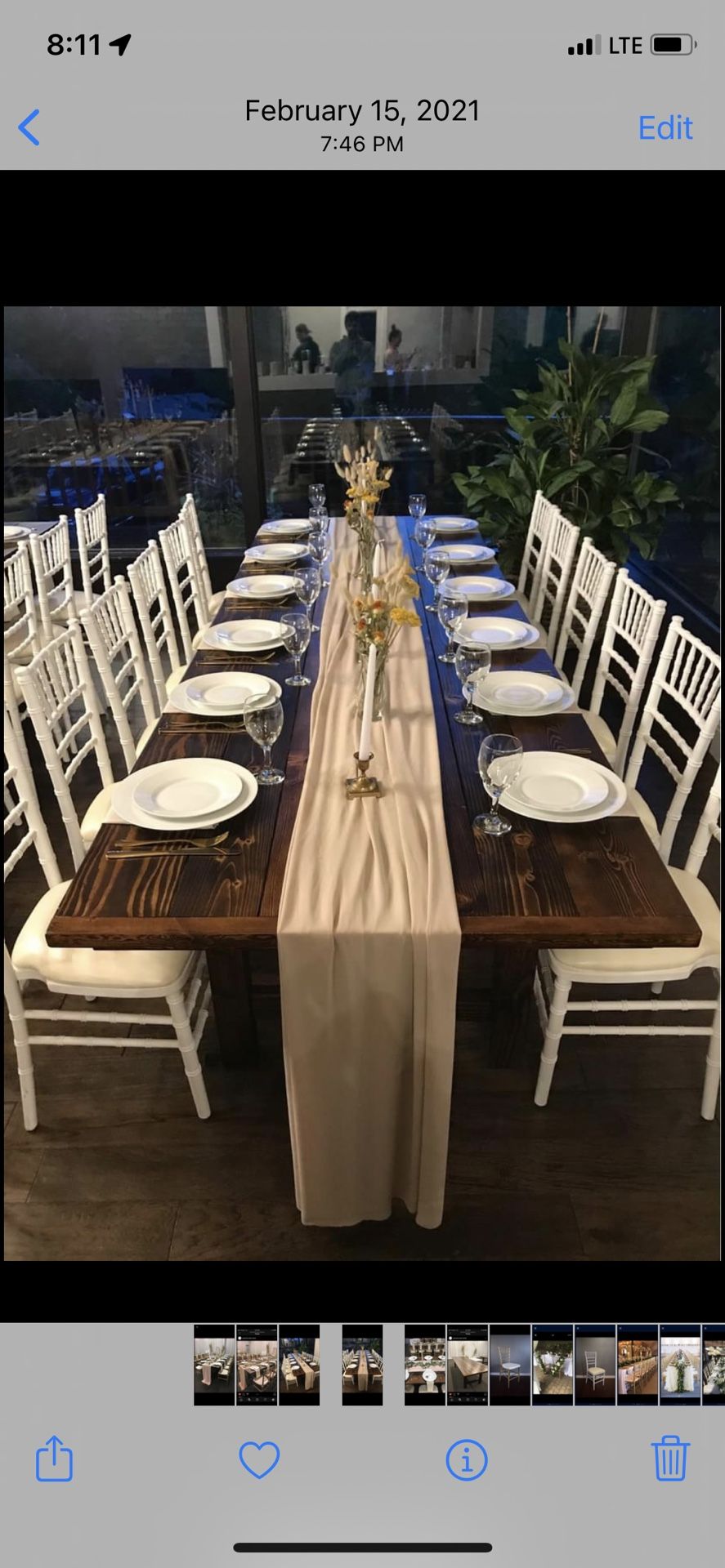 10’ Farm Tables