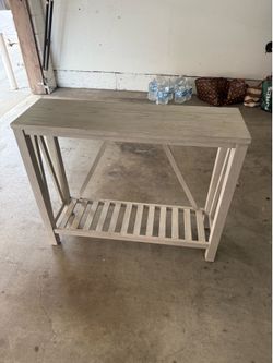 Grey side table