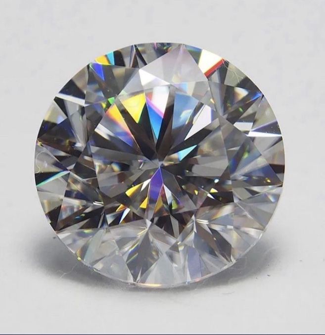 Moissanite Lab Created Round D colorless VVS1 Excellent Cut, For Engagement Ring Or Wedding Band, Women’s Jewelry, Custom Jewelry Etc. 