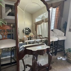Full Length Entryway Mirror And Table
