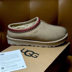 UGG Women Tasman Sand / Dark Cherry New In Box