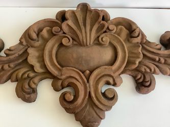 Large Ornate Wall Plaque – Over Door Decor 40” x 20” ( OBO)