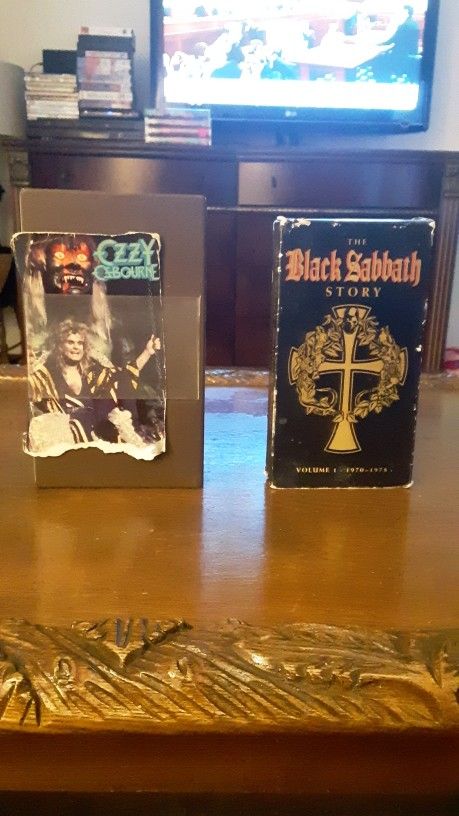 Ozzy And Black Sabbath VCR Tapes