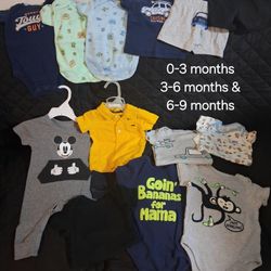 MIXED SIZES BABY BOY SUMMER CLOTHES (ROPA PARA NIÑO BEBE)