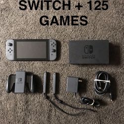 NINTENDO SWITCH V2 + 100 POOULAR SWITCH GAMES