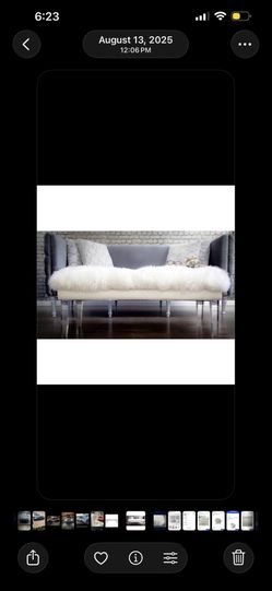 Lamb Fur Bench