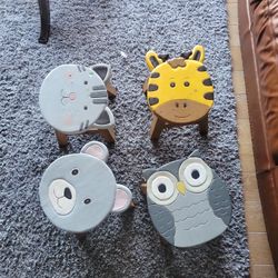 Wooden Animal Stools - So Cute 🐶 