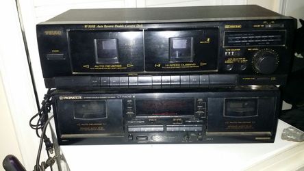Teac/Pioneer duo cassette players