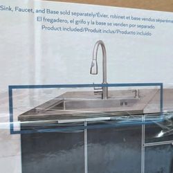 BlueSky Outdoor Living OKC SST 36 in Stainless Steel Sink Top