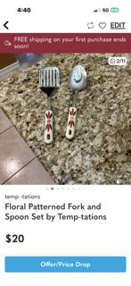 Temptations Spatula and spoon set. Yorktown And Staples Area