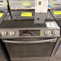 Samsung Black Stainless Steel Stove Electric 