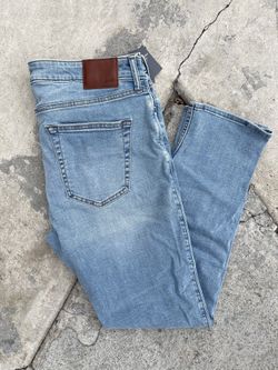 Abercrombie And Fitch Athletic Slim 34 X 32 Men Jeans Light Blue New