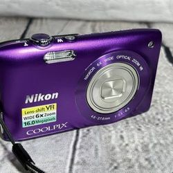 Nikon COOLPIX S3300 16 MP Digital Camera 6x Zoom NIKKOR Glass Lens 2.7-inch LCD