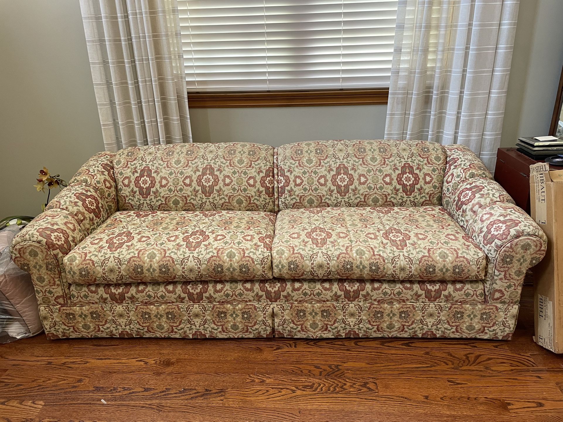 Upholstered Matching Couch/Sofa And Loveseat
