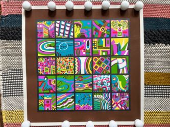 1979 Signed Japanese Pop Art Original Serigraph by Risaburo Kimura, unframed, signed/numbered.