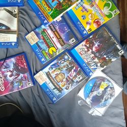 PS4 Slim Edition Used W/ All Cords Plus 11 Games
