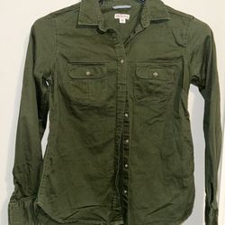 Green Shirt Button Down 