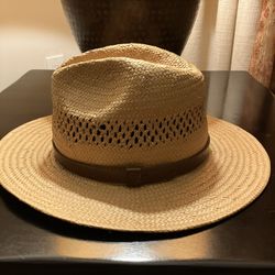 Braxton Natural Straw Fedora