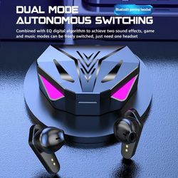 X15 TWS Gaming Earbuds Wireless Bluetooth Earphone With Mic Bass Audio Sound Positioning 
