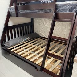 Bunk Bed Full /twin With Extra Beb
