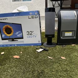 Emerson 32 Inch,  Lasko Heater Bundle 2 