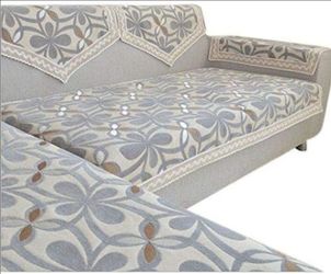New OctoRose Chenille Lace Floral Sofa Covers 9-Piece Set