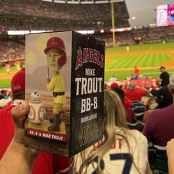 Mike Trout BB-8 Star Wars Bobble