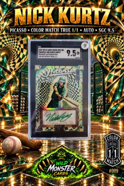 Nick Kurtz Wild Card Picasso trading card.
