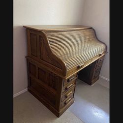 Antique Vintage Roll Desk