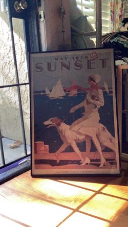 Vintage print poster  may 29 1929    29 x 20 inch