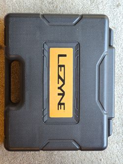 Rugged protective hard case Lezyne black 13 x 11 x 3 empty.