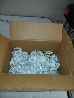 Bulk Lot White USB Lightning Charging Cables