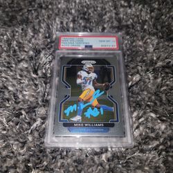 Mike Williams Signed Autographed 2021 Panini Prizm #167 PSA GEM MT 10 AUTO Slab