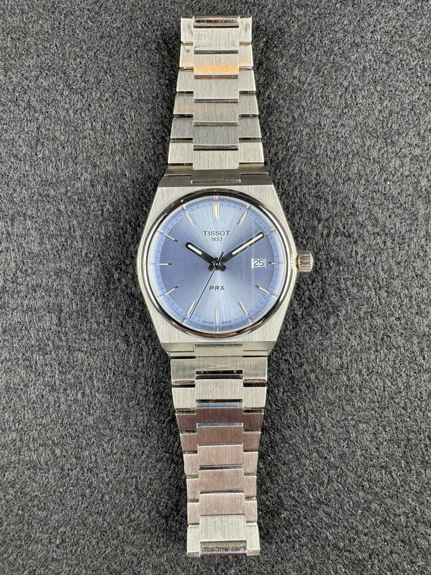 Tissot Unisex PRX 35mm 316L Stainless Steel case Quartz Watch, Tiffany blue