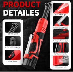 FULLYEA Cordless Electric Ratchet Wrench Set