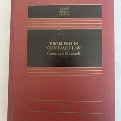 Casebook/Textbook Problems In Contract Law Cases and Materials Ninth Edition