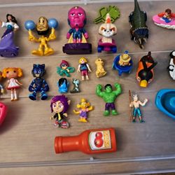 VTG Toy Lot of 24 Random Mini Toys & Parts 80s 90s 2000s "